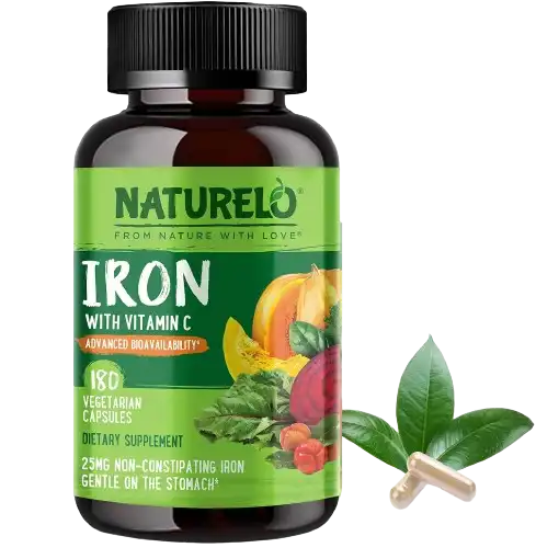 NATURELO Vegan Iron Supplement