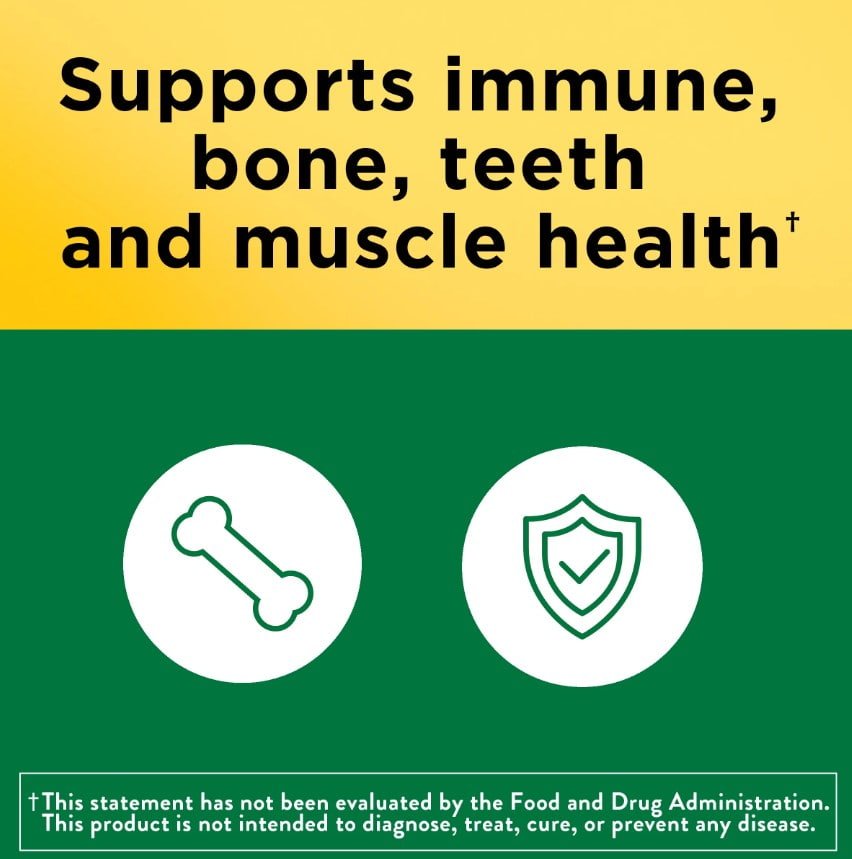 Supports health  -Nature Made Vitamin D3 K2