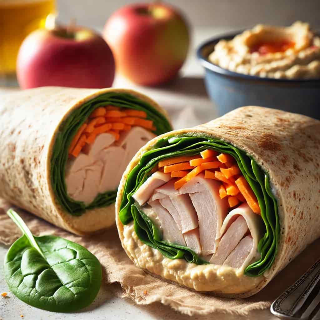 Turkey Wrap with Hummus